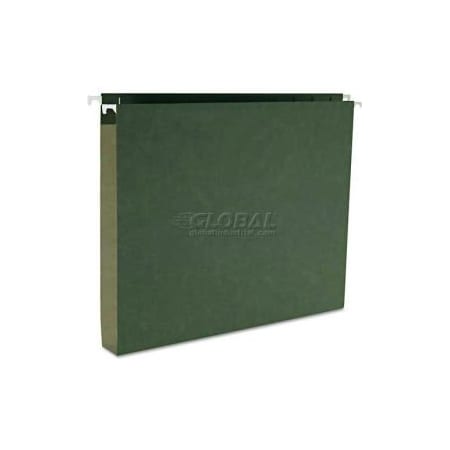 Smead Smead 1" Capacity Box Bottom Hanging File Folders, Letter, Green, 25/Box 64239